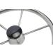 Amarine Made 13-1/2 Inch Stainless Boat Steering Wheel - Destroyer Style with Small Knob - Buy Online on GoSupps.com
