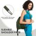 WANDF Drawstring Backpack with Shoulder Pad - Sports Gym Bag with Mesh Pocket for Men & Women - Dark Green - Buy Online on GoSupps.com