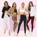 High Waist Black Sports Leggings for Women | Opaque Yoga & Gym Pants - Ddobb 34-40 #02-black - Buy Online on GoSupps.com