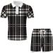 Men's Vintage Printed Summer Tracksuit Set - White, 3XL - Buy Online on GoSupps.com