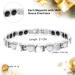 Jeroot Titan Magnet Hard Band - 4mm Zirconia Bracelet for Women | Adjustable Magnetic Bracelet with Gift Box (3500 Gauss) - Perfect Gift Idea - Buy Online on GoSupps.com