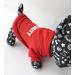 Zoonpark Dog Hoodie - Warm Fleece Clothing for Small Medium & Large Dogs - Winter Security Inscription - Red Size L (34cm Back Length) - Buy Online on GoSupps.com