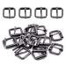Swpeet 60Pcs Heavy Duty 3/4 Inch - 20mm Gun-Black Multi-Purpose Metal Roller Buckles Metal Rings for Belts Hardware Bags Ring Hand DIY Accessories Keychains Belts and Dog Leash (Gun-Black, 3/4 Inch) Gun-black 3/4 Inch