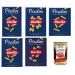 Italian Gourmet E.R. Barilla Piccolini 5 x 500g Packs of Mini Scented Pasta FUSILLI FARFALLE PENNE PIPE TORTIGLIONI 5 x 500g + Italian Polpa Gourmet 400g