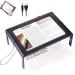 Rectangular Page Magnifier with 12 LED Lights 3X Magnifying Glass Folding and Hands-Free Led Full-Page Magnifier with Dual Power Mode for Elder, Low Vision People to Read Small Prints