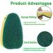 ALGONETO Heavy Duty Dish Wand Brush Sponge Refills Replacement Heads for Kitchen Sink Pot Cleaning Dish Sponge (24 Pieces) - Buy Online on GoSupps.com