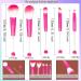 Beadable Makeup Brushes & Chenille Cosmetic Bag Kit - DIY Beaded Eyeshadow Brush Set with Pink Pouch - Buy Online on GoSupps.com
