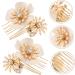 Angoily Hair Comb Clips 1 Pair Hair Piece Bride Rhinestones Hair Comb Clip - Buy Online on GoSupps.com