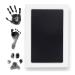 Clean Touch Ink Pad for Baby Handprints and Footprints  Inkless Infant Hand & Foot Stamp  Safe for Babies, Doesnt Touch Skin  Perfect Family Memory or Gift  Black Print Kit by Tiny Gifts Black Standard