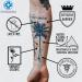 Saniderm Tattoo Aftercare Bandage - Waterproof & Breathable - 3 Pre-Cut 6x8 Inch Sheets - Buy Online on GoSupps.com