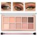 Miniling 10 Colors Eyeshadow Palette Smooth Matte Nude Eyeshadow Makeup Palette with Professional Eyeshadow Brush  High Pigmented  Blendable Long Lasting Neutral Eye Palette  Easy to Use - 05