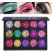 Glitter Eye Shadow Palette Glitter Makeup Palette - Eyeshadow Makeup Palettes Long Lasting Waterproof Makeup Accessories Sillervan 02 - Buy Online on GoSupps.com