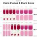NAILOG Semi Cured Gel Nail Strips 34 pcs Salon-Quality Gel Nail Stickers Long Lasting Nail Wraps for Women with Soft Gel Finish Strawberry Love - Buy Online on GoSupps.com
