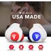 Decibullz Custom Molded Earplugs USA Edition | 31dB NRR | Shooting, Travel, Swimming, Work & Concert Protection - Buy Online on GoSupps.com
