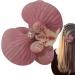 Artificial Flower Hair Clip | Flower Hair Pins Bohemia Orchid Hairpin Barrette Headwear - Exotic Headdress Pins Fake Floral Headwear Hair Accessories for Women & Girls Pink - Buy Online on GoSupps.com