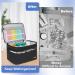 Medicine Storage Bag | Double Layer Pill Organizer with Lockable Zipper | Adjustable Divider for Pills & Medical Supplies - Travel Carrying Bag in Black - Buy Online on GoSupps.com