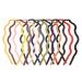 Lomy Plastic Headbands Matt Surface  Headbands with Comb Teeth for Women and Girls  6mm Thin Wavy Headbands 10 Pieces Bulk Plain Headbands in 10 Colors DIY Headbands