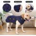 Buy Lianzimau Large Dog Fleece Sweater - Warm Winter Coat for Small & Medium Dogs - Cozy Dog Jacket (1 Pack) - Blue - Buy Online on GoSupps.com
