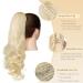 Shop Gairyan 50cm Bleached Blonde Ponytail Hair Extensions | Long Curly Claw Clip Synthetic Extensions for Women - Buy Online on GoSupps.com