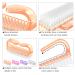 Larbois Handle Grip Nail Brush - 4 Pack Hand & Fingernail Cleaner Kit for Men and Women - Pedicure Scrubbing Brush in Orange - Buy Online on GoSupps.com