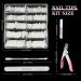 Nail Tips for Gel Nails Venares 500 Pieces Acrylic Artificial Nails 10 Sizes Nail Tips with Glue Nails Files Nail Clippers Cuticle Pusher Acrylic Artificial Nail Tips Set (Natural) - Buy Online on GoSupps.com