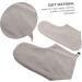 FRCOLOR 1 Pair Wax Therapy Warm Foot Cover Wax Work Cotton Mittens Fir Paraffin Wax Gloves Foot Skin Care Paraffin Wax Bath Liners Paraffin Wax Booties Feet Care Skull Stationary Spa Plush 28X20X0.9CM Grey - Buy Online on GoSupps.com