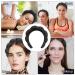 Sponge Spa Headband for Women | Terry Cloth Hair Band for Skincare & Makeup Removal - Black - Buy Online on GoSupps.com