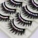 Romoty Self-adhesive Rhinestone False Eyelashes - Long, Thick, Curly 3D Multi-color Fake Eyelashes - 5 Pairs - Buy Online on GoSupps.com