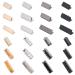PH PandaHall 4 Colors Brass Ribbon Crimp Ends Belt Buckle End Tip Ribbon Crimp Ends Crimp End Fasteners Clasp Leather Crimp Ends Jewelry Making Findings(20/25/30mm) 20/25/30mm Golden/Black/Platinum/Gunmetal