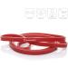 Bodymate Fitness Band 208 cm - Elastic Resistance Tape | Natural Latex Strength & Flexibility Training for Beginners & Professionals | X-Light Red (1.3cm 5-16kg Resistance) - Buy Online on GoSupps.com
