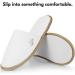 BERGMAN KELLY Disposable Spa Slippers - Closed Toe, Coral Fleece, Deluxe Padded Sole - 12 Pairs - Buy Online on GoSupps.com