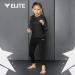 Elite Sports Kids MMA BJJ Athletic Spats Leggings Tights | Jiu Jitsu Compression Base Layer Pants - Black Medium - Buy Online on GoSupps.com