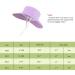 LANGZHEN Baby Girls Beach Sun Protection Hat - Adjustable Toddler Kids Wide Brim Summer Play Hat with Chin Strap - Light Purple (1-2 Years) - Buy Online on GoSupps.com