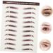 Balacoo 6pcs Eyebrow Stickers Waterproof Stickers Makeup Brow Sticker Artificial Eyebrow Tattoos Woman Hair 1 count (Pack of 1) Brown - Buy Online on GoSupps.com