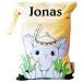 In Germany named Wetbag Naspasche with 2 separate subjects as a diaper bag in kindergarten or on the go (elephant)