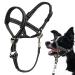 Barkeless dog collar no pulling soft halter with a safety clip for heavy pullers strong dog training halter stops pulling for walks medium-sized and large dogs m (snout: 7 "-12.5") Black