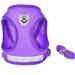 Buy Femax Soft Mesh Dog Harness & Linen Set - Adjustable Reflective Breathable for Puppies & Cats (Chest 35-40 cm) - Perfect for Walking Running & Training - Purple - Buy Online on GoSupps.com