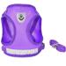 Femax Dog Harness & Linen Set - Soft Mesh Padded Reflective & Adjustable - Breathable Breasts for Walking Running & Training (30-34 cm Purple) - Ideal for Dogs Puppies & Cats | International Shipping Available - Buy Online on GoSupps.com