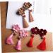 MAGICLULU 2 Pairs Hair Clip for Chinese Clothes Hair Clips Long Tassel Barrette Little Flower Barrettes Chinese Flower Hair Clips Asian Hair Chinese Style Child Red Side Clip - Buy Online on GoSupps.com