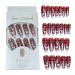 Press on Nails Long Press on Nails with Spider Web Pattern - Halloween False Nails Various Sizes for Ball Wedding Home Pochy Scottish Deer
