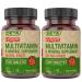 Vegan Multivitamin Mineral Supplement Tiny Tablets Iron Free (Pack of 2)
