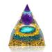 Aquarius Zodiac Crystal Pyramid, Natural Amethyst, Healing Crystals Pyramid for Positive Energy, Unique Constellation Pyramid for Protection Chakra, Healing Money Health
