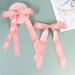 2 Pack Hair Bows for Women Pink Bow Hair Clips French Barrette with Long Silky Satin Hair Ribbons for Women Girls(Pink) - Buy Online on GoSupps.com