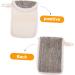 Baluue 6 Pcs Handmade Soap Storage Bag Deep Cleanse Bar Soap Sponge Foam Soap Natural Soaps Flax Black - Buy Online on GoSupps.com