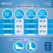 Braziz Diabetic Socks 12 Pairs - Non-Binding Cushion Cotton Crew Socks for Men and Women - White, Black, Grey - Size 13-15 - Buy Online on GoSupps.com