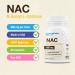 Puregen Labs N-Acetyl-L-Cysteine (NAC) 600mg - Immune & Liver Support Antioxidant 60 Vegetarian Capsules - Buy Online on GoSupps.com