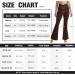Womens High Waisted Bootcut Yoga Pants - Flare Leggings for Workout and Lounge (Brown, Small) - Buy Online on GoSupps.com