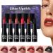 Pearlescent Lipstick | Transfer-Resistant Lip Gloss | Water and Smear Resistant 6 Glitter Red for Women Ideal for Day Parties Travel Appointments - Buy Online on GoSupps.com