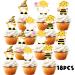 18pcs Honey Bee Older Dessert Cupcake Topper Bumble Bee Garden Theme Decor Supplies Baby Shower Gender Reveal Announcement Happy Birthday Party Decorations Gold Glitter - Buy Online on GoSupps.com