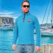 Nebulus Men's SKANDINAVIA Fleece Sweater - Warm Half Zip Fleece in M Malibu | International Shipping - Buy Online on GoSupps.com